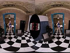 Blonde's Intense POV Masturbation with Big Tits and Shaved Hairless Pussy in Taboo Scene