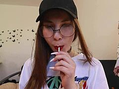 nothing unusual, just sucking that chupa chups?