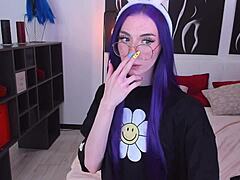 First the brunette dances hot and naked for her boss, then her best friend the nurse does the same as a slut