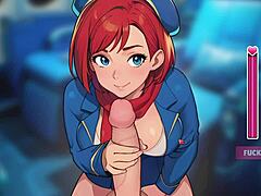 Why Not Start Honeysun Gameplay with Redhead Flight Attendant Cosplay Action