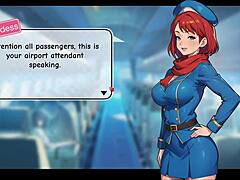 Why Not Start Honeysun Gameplay with Redhead Flight Attendant Cosplay Action