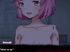Ddlc triple trouble! Sex with natsuki again, clothes ripped in night club!