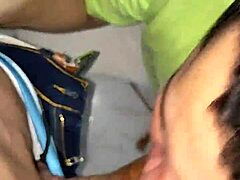 Muscular Black Bodybuilder Gives Greedy Blowjob