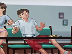 Summertimesaga - Big Cucumber Used For Blowjob And Cum Inside In Episode 2 14