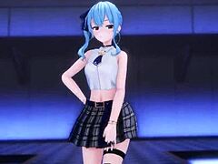 mmd r-18 suisei striptease by kiido