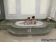 Petite Gracie Green and Tara Ashley fuck.