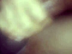 Subtly pegging the naughty husband with a strapon