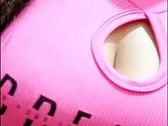 Horny latina step-sister makes homemade porn with hot sweaty vagina