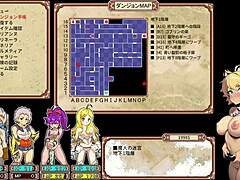 Four bitches explore dungeon in dan ero game