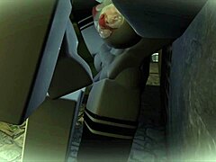 kyller casually gives a blowjob in the alley from this 3d cartoon hentai scene