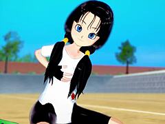 Videl Excitedly Thanks You for Flying Lessons in Dragon Ball Z!