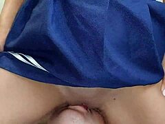 Facesitting pussy eating leads to squirting orgasm in 69 position with asian young