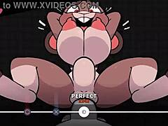 I uh love beating the boss in this furry cartoon banging game