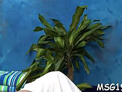 Blondie Gets Rough Oiled Team Fuck In Massage Room With Blowjob Contest