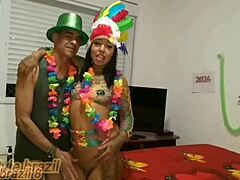 Millena enjoys anal sex at carnival, begging for cum