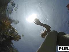 samantha rone does underwater pool masturbation session