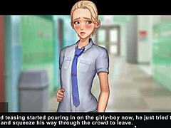 in taffy tales part 4, the teacher and student explore big tits and ass in this cartoon hentai game