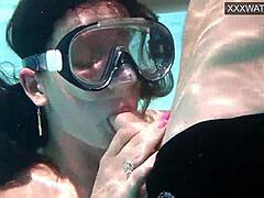 Minnie Manga and Eduard Dive into Pool Fun with Blowjobs and Underwater Action.