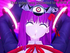 Horny Cartoon Babe Rides Corrupted Dildos to Orgasm Dance and Squirt Creampie