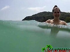 pov bareback sex with girlfriend at hotel and beach