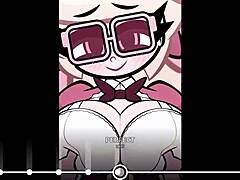 so plucknix is getting banged hard by this monster cock, all to the beat of the music in that hentai game.