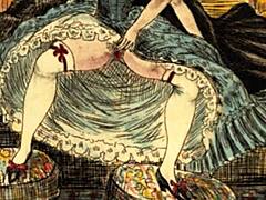 Exploring vintage erotic anime drawings casually