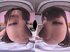 hey, this asian jav teen is giving a reality blowjob right next to her sleeping husband for ultimate ntr creampie!!