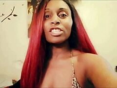 SEXY EBONY WILDCAT SHAKES HER ASS IN PANTIES AND THONG