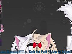 kanako gets vibed and teased showing off her spicy 2d self catgirl loud asmr moans with squirts