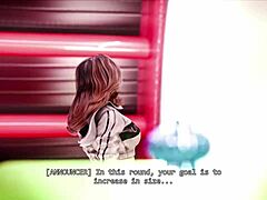 giantess giant woman growth 3d model animation