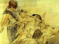 Is this vintage erotic cartoon anime illustration?