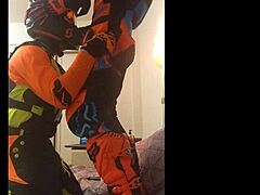 Hey, ever tried a gay motocross blowjob in full gear?