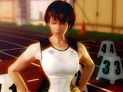 rena senpai, why are you teasing with that baton in this 3d pov anime?