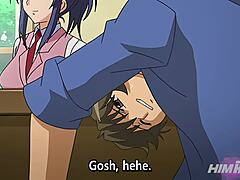 in this anime hentai story i start my job with a first-time encounter alongside my boss