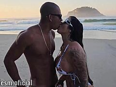 why did i find this tattooed brunette hottie lost on the nudist beach and make her ride my big cock?