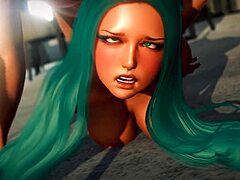 ROUGH hentai sex BENT OVER with monster cock cum in cartoon masturbation scenes.