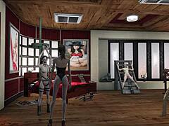 fo4 fetish bdsm fashion with latex brunette mistress