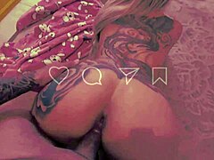 teen babe in homemade video asks for rimjob and cums hard.