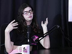 Transsexual Yumi Trap shares anal sex tips and bullying stories in sheer red!