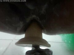 i'm playing with my dildo in the shower, feeling so good