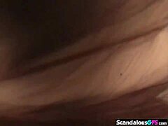 hot brunette babe gives handjob and blowjob leading to hardcore fucking and cumshot in closeup.