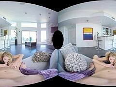 blonde prostitute arya fae enjoys valentine's anal in vr reality.