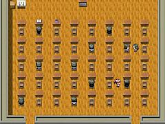 boy studies female body in library