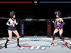 Watch these cute ladies fuck or fight in the new 2024 ryona hentai game!