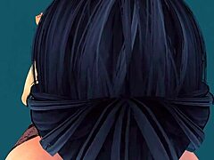 Futanari breeds in classroom threesome