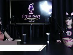 In One Piece cosplay, a man licks pussy with humor