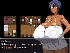 tanned girl natsuki hentai game ep 1 huge tits flashing to help the captain jerk off