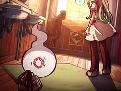 the story unfolds with a mischievous ghost in this fantasy anime drawing