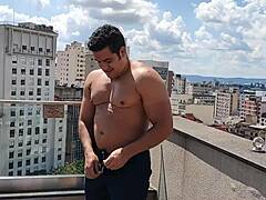 Yuri Gaucho Enjoys Summer Day Sex by Pool