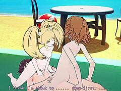 Ever see Chihiro and Hiyoko get naughty on the beach?